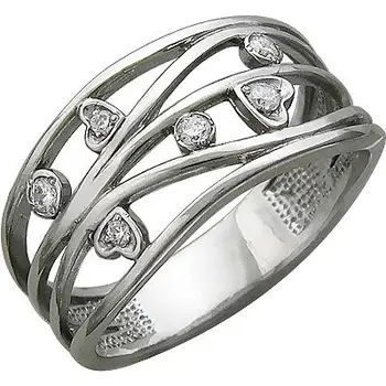 

Esthete ring with 6 cubic zirconia