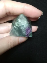 Crystal Pyramid Crafts Healing-Stone Natural Fluorite Chakra-Reiki Tiger-Eye-Point Quartz