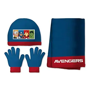 

ARDITEX AV12346 Set Magic Gloves, cap and scarf knitted Marvel-Vengadores