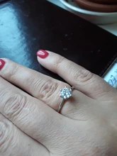 Anillos de Compromiso de boda para mujer, de Color plata joyería femenina, anillo de circonia de 6 capas con piedra, joyería al por mayor R013