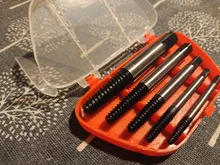 Extractor de tornillos, juego de guías de broca, Extractor de perno dañado, velocidad de eliminación, juego fácil, 5 uds.