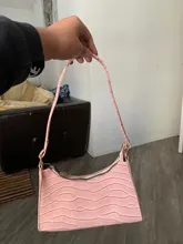 Bolso de mano pequeño de piel sintética con estampado de cocodrilo para mujer, bolso de hombro femenino, a la moda, informal, Retro