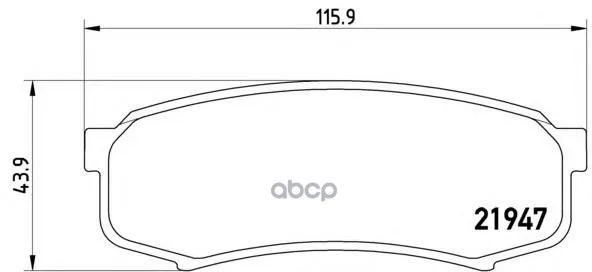 Колодки Тормозные Toyota Lc 80/90/120 90/Mitsubishi Pajero 3.8/3.2d 06 Задние Brembo P83024 Brembo арт. P83024