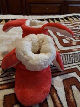 Mntrerm-zapatos de algodón para niños, Zapatillas de casa para niños y niñas, bonitas orejas de peluche de conejo, zapatillas calientes de interior gruesas