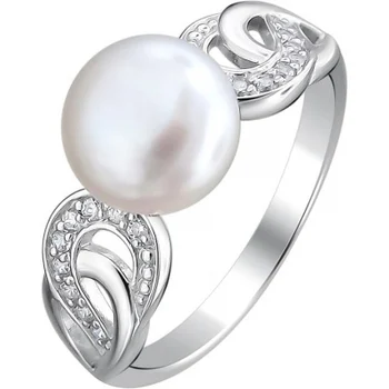 

Esthete ring with pearls and cubic zirconia