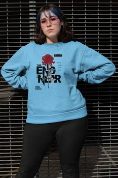

Angemiel Wear End Is Near Blue Women Sweatshirts