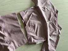 Conjunto de Yoga sin costuras para mujer, ropa deportiva para gimnasio, Top corto de manga larga para Fitness, Leggings de cintura alta y Sujetador deportivo conjunto de yoga ropa deporte mujer fitness  invierno 2020