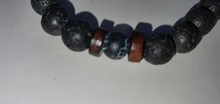Pulsera de madera de Lava de piedra volcánica para hombre y mujer, pulsera de cuentas de 8mm, cadena para la muñeca de Buda tibetano, pulseras de regalo de joyería