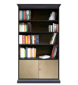 

Bookcase with shelves and sashes bronzate