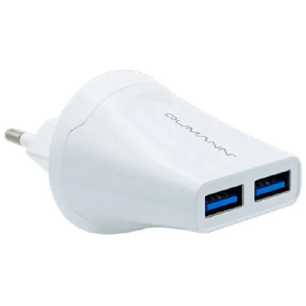 Network MEMORY Qumann QTC-02 2USB 2 1A 10 W) White 50021