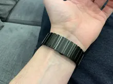 Correa de acero inoxidable para Apple Watch, banda de 44mm y 40mm para iWatch de 42mm/38mm, pulsera de Metal de mariposa para Apple watch serie 5 4 3 se 6