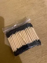 Hisopo de algodón desechable para extensión de pestañas, hisopo de limpieza de pestañas, herramienta cosmética, 100 Uds./50 Uds.