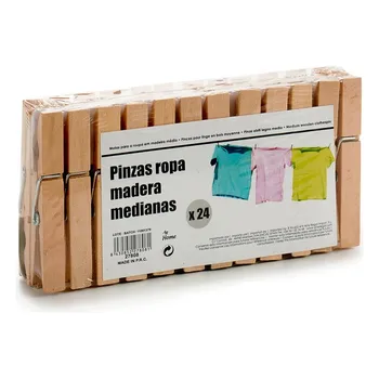 

Clothes Pegs Wood (24 Pieces)