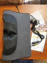 Jinkairui, almohada de masaje eléctrica para espalda y cuello con calefacción por infrarrojos, dispositivo Shiatsu, masajeador de salud Cervical, relajación