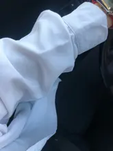 White Blouse Official-Tops Green Shirt Spring-Pocket Oversized Blusas Long-Sleeve Lizkova