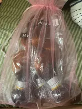 T1B/27-mechones de pelo ondulado brasileño degradado, extensiones de pelo ondulado rubio miel de 8-26 pulgadas, 1/3/4 Uds.