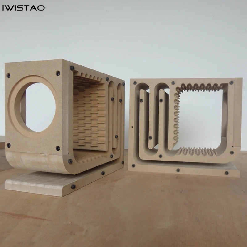 IWISTAO HIFI Speaker Empty Cabinet Kit Labyrinth