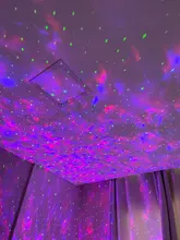 Bluetooth Projector Light-Decor Night-Light Starry Sound-Activated Water Wave Music Usb Led