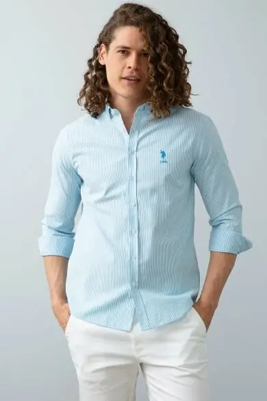 Uss. POLO ASSN. Мужские тканые Gomlek