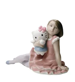 

NAO' BY LLADRO' PLAYING WITH HELLO KITTY 2001664 original