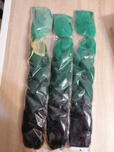 Dream Like Jumbo-extensiones de pelo sintético Kanekalone, fibra resistente al calor, 24 pulgadas, puro/Color degradado pelo trenzado sintético, venta al por mayor