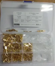 Wire-Spade-Connector Crimp-Terminal Quick-Splice Insulating-Assortment Female with And