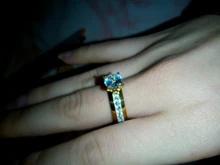 DOTIFI 316L anillos de acero inoxidable para mujeres clásico elevado 4 diente único Zirconia boda anillo de la joyería