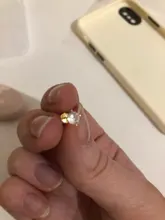 1 set CANNER 925 pendientes tipo botón de plata fina para las mujeres de circón de cristal pequeño mini pendiente pendientes para Piercing joyería brincos