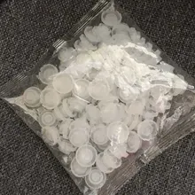 Vasos para pestañas postizas, florecimiento rápido, florecimiento solar, taza de pegamento, ventilador para pestañas, herramientas de maquillaje, 100/200 Uds.