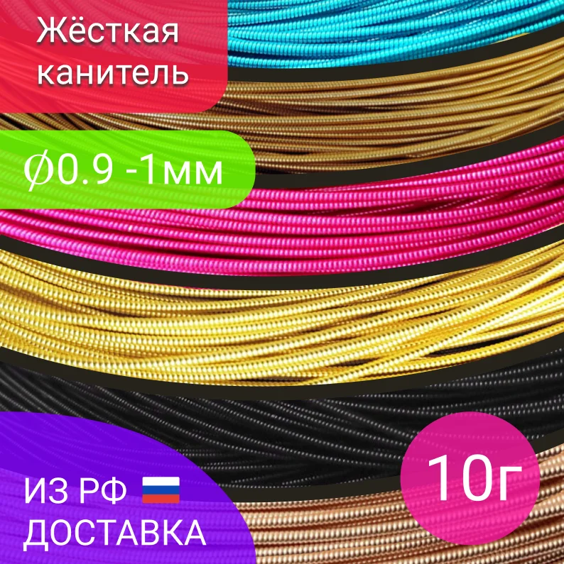 Канитель жесткая для рукоделия 1мм упаковка 10 грамм | Дом и сад