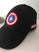Gorra de béisbol con bordado de capitán Shield para niños y niñas, gorro de béisbol con bordado de capitán Shield, de algodón, ajustable, informal, salvaje, regalo