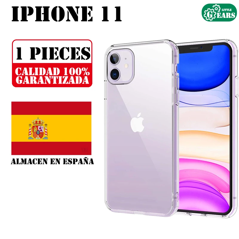 iPhone 11 Funda de Silicona Transparente Ultra Delgado Carcasa de Gel TPU Proteccion AntiGolpes y Resistente Suciedad