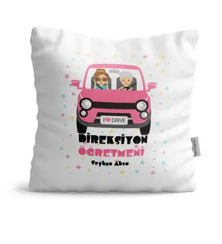 

Personalized Special Steering Wheel Öğretmeni Satin Pillow