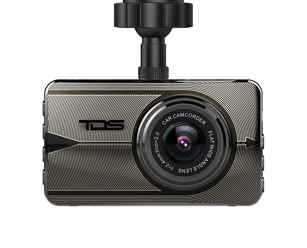 Автомобильный видеорегистратор TDS TS CAR25 Full HD 1080P GPS 3.2 IPS датчик удара