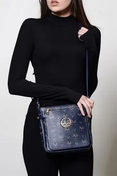

Women's 5553 Navy Blue Lady Messenger Bag 19 V69 ITALIA 5553 Model High Quality PU Made in Turkey