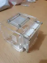 Hormigero ecológico de yeso acrílico para granja de hormigas, taller de nido de hormiga con área de alimentación, Castillo de Villa para insectos