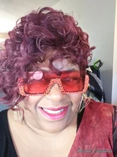 Peluca rizada corta Afro americana para mujeres negras, con flequillo pelo sintético resistente al calor, Cosplay, uso diario, Dream Ice