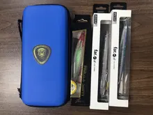 Kingdom LYB-19-bolsas de Micro señuelos para pesca, Material de PVC de alta calidad, 155g, 20x10x4,3 cm, buena impermeabilidad, bolsa de aparejos de pesca