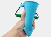 Juguete de baño para niños playa Cubo de silicona plegable mano cubo bebé niños playa de arena agua pour color de juguete cubo