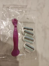 Uds cabezales + afeitadora de las mujeres removedor de pelo de afeitar Set de hojillas afeitadora de línea de Bikini cabeza de reemplazo herramientas