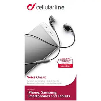 

Headset Mic. Classic Univ. -Cellular Line NeroCELLULAR LINE9.53
