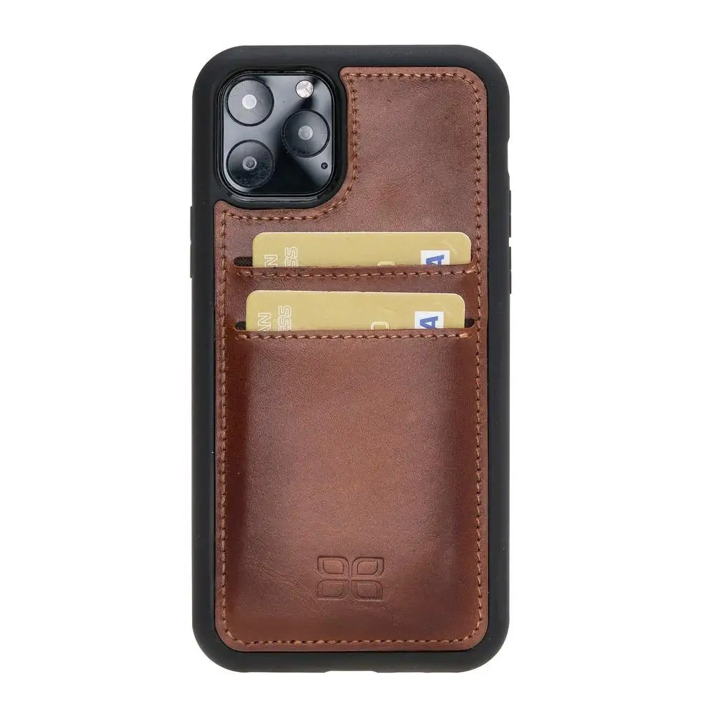 

BOULETTA Flex CC Cover Genuine Leather Handmade Phone Case with Card Holder for iPhone 11 Pro 5.8"
