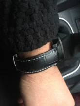 Correa de reloj de cuero genuino con cierre de mariposa, pulsera de piel auténtica para reloj Pulseira, tamaño de 14, 16, 18, 19, 20, 21, 22 y 24 mm