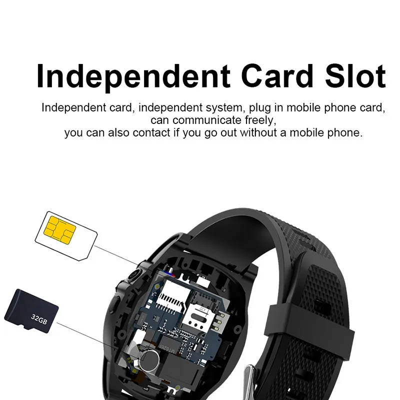R18 Smart Watch Pressure Measurement Round Watches Call Camera Music Video Player Message Reminder Pedometer Fitness Tracker