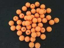 Kovict-Cuentas redondas de silicona para dentición de bebé, collar sensorial ecológico de dentición para madres, roedores de enfermería, grado alimenticio, 12mm, 50 Uds.