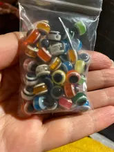 50 unids/lote ojo de pez pesca perlas 6mm 8mm mixto Color luminoso Carolina DEL plataformas impuestos plataformas pesca cuentas DIY Kit de Bass pesca
