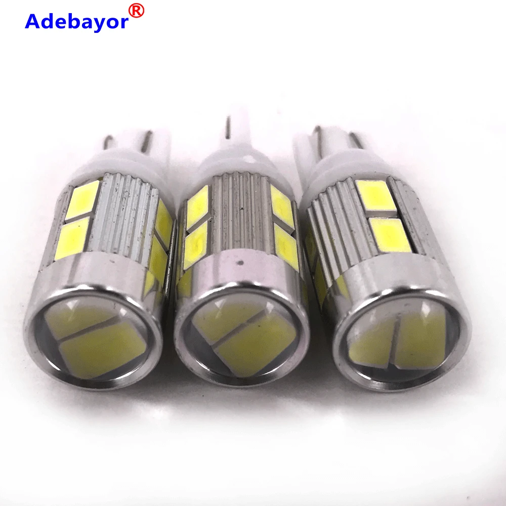 100 шт. T10 Canbus 194 W5W 10 SMD 5630 Светодиодный светильник лампа без ошибок светодиодный светильник парковки T10 светодиодный автомобильный боковой светильник автомобильный Стайлинг автомобиля Aut
