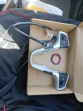 PUFEITE-Botón de volante para Hyundai VERNA SOLARIS, botón de control de música y volumen de audio