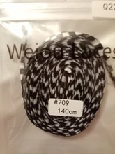 Shoe Lace Ribbons Sneaker Checkered Weiou Sublimated White Black Lacing Flat And Polyester