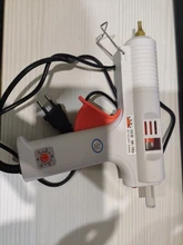 Pistola de pegamento de fusión en caliente, Pistola de Pegamento Caliente de temperatura constante ajustable, barras de pegamento de 11mm de diámetro, herramientas de reparación de manualidad casera de 110W